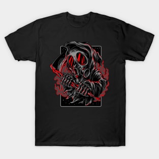 Reaper Scythe Smoke Red T-Shirt